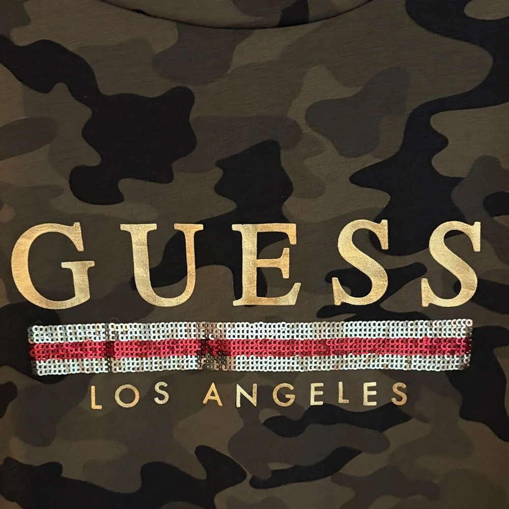 GUESS Camouflage Short Sleeve Tee - Picture 2 of 3